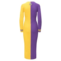 Robe pull boutonnée en tricot Shoko des Minnesota Vikings violet/or STAUD pour femmes