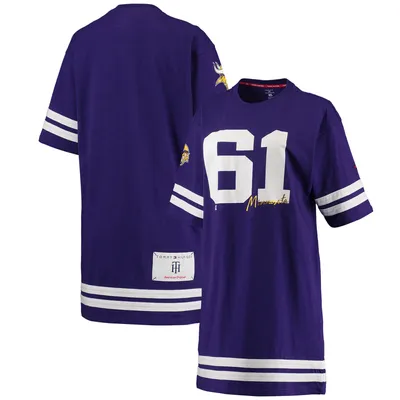 Minnesota Vikings Tommy Hilfiger Women's Clair Half-Sleeve Dress - Purple