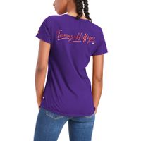 Women's Tommy Hilfiger Purple Minnesota Vikings Riley - V-Neck T-Shirt