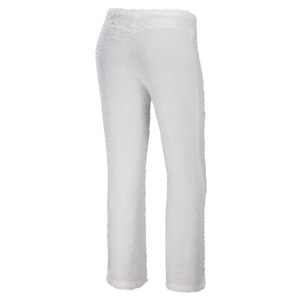 Women's WEAR by Erin Andrews Cream Minnesota Vikings Plus Cozy Scoop Neck Tank Top & Pants Set