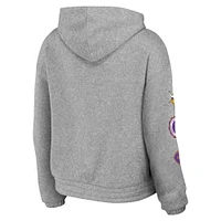 Women's WEAR by Erin Andrews Heather Gray Minnesota Vikings Full-Zip Hoodie