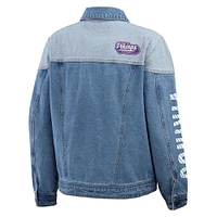 Women's WEAR by Erin Andrews  Minnesota Vikings Full-Button Denim Jacket