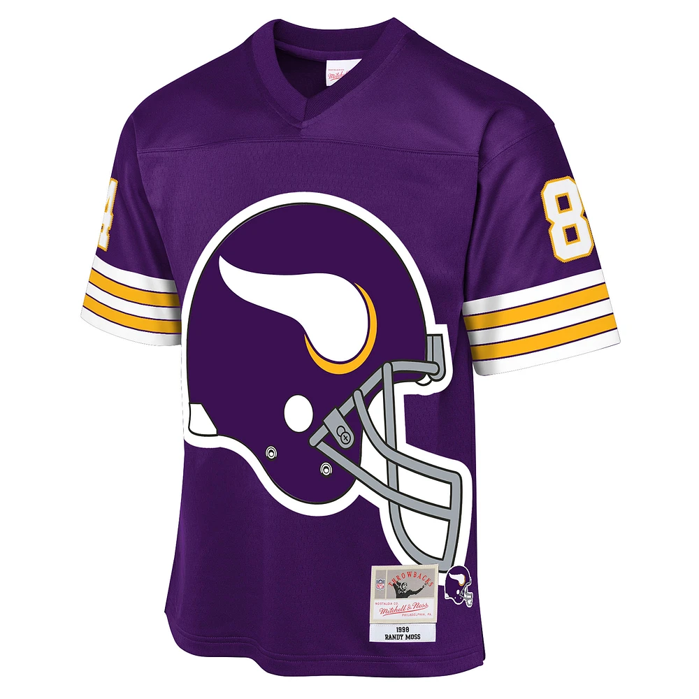 Youth Mitchell & Ness Randy Moss Purple Minnesota Vikings 1998 Throwback Fashion Jersey