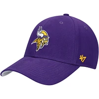 Youth '47 Purple Minnesota Vikings Basic MVP Adjustable Hat