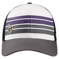 Youth '47 White/Charcoal Minnesota Vikings Cove Trucker Adjustable Hat
