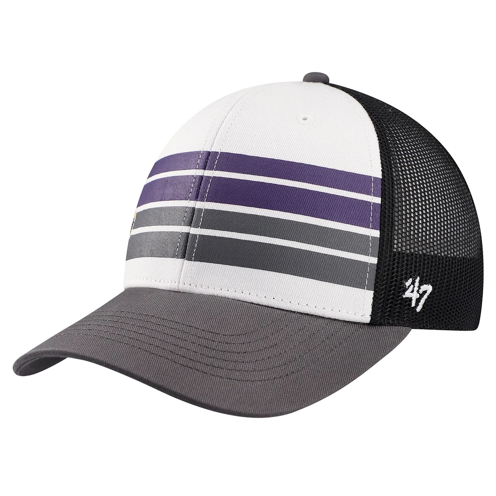 Youth '47 White/Charcoal Minnesota Vikings Cove Trucker Adjustable Hat