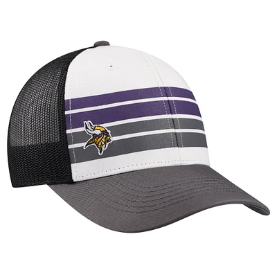 Youth '47 White/Charcoal Minnesota Vikings Cove Trucker Adjustable Hat