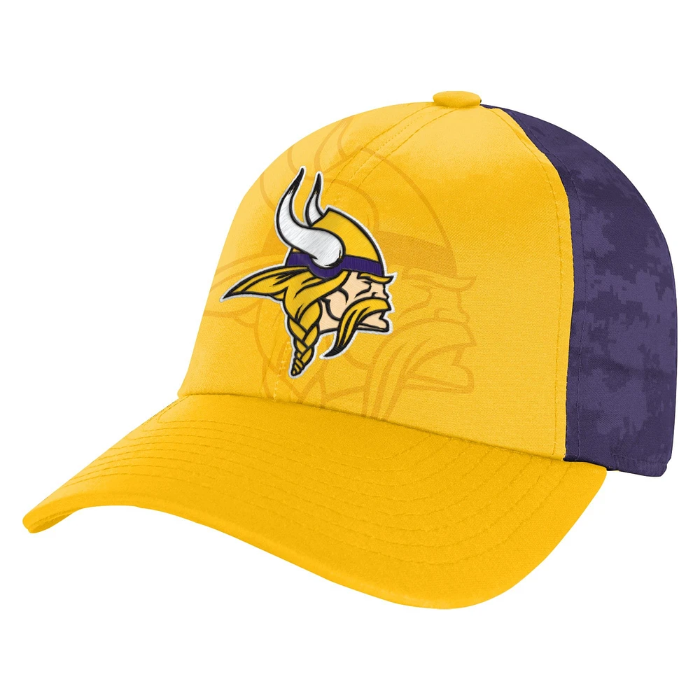 Youth Gold/Purple Minnesota Vikings Combine Two-Tone Adjustable Hat