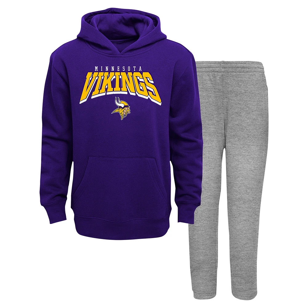 Ensemble sweat à capuche et pantalon de survêtement en molleton Dynamic Duo des Vikings du Minnesota pour jeunes