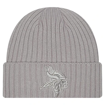 Youth New Era Gray Minnesota Vikings Color Pack Cuffed Knit Hat