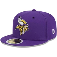Casquette ajustée 59FIFTY Main des Vikings du Minnesota New Era pourpre pour jeune