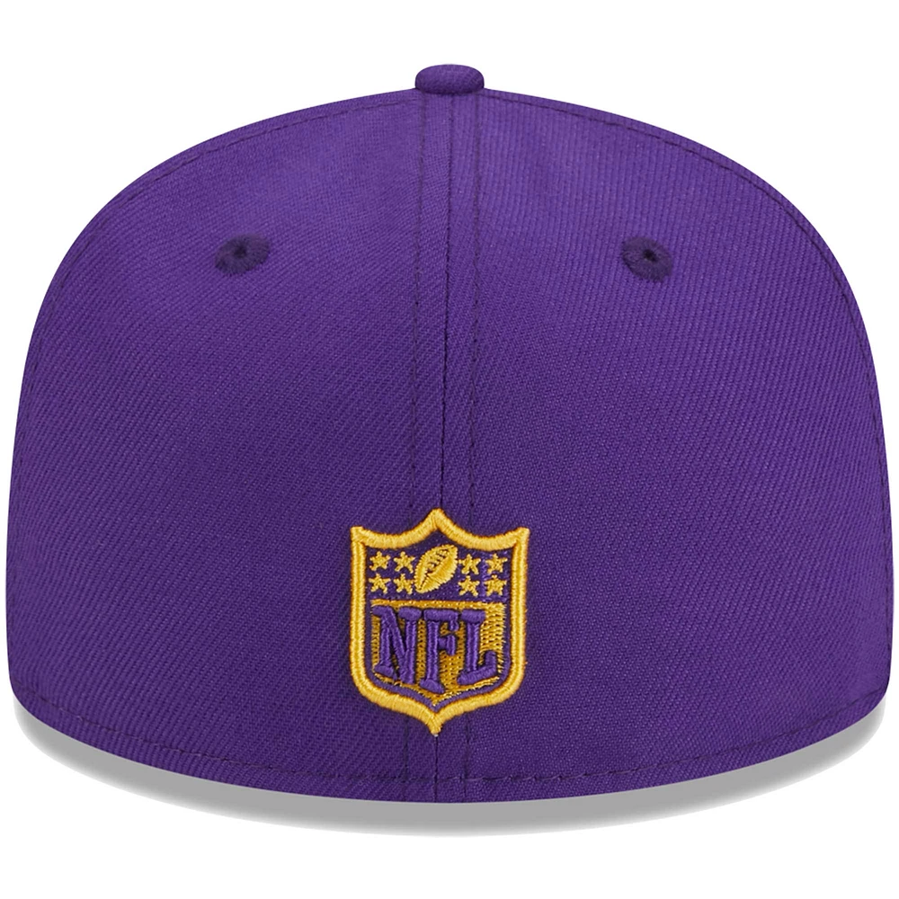 Youth New Era Purple Minnesota Vikings  Main 59FIFTY Fitted Hat