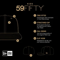 Youth New Era Purple Minnesota Vikings  Main 59FIFTY Fitted Hat