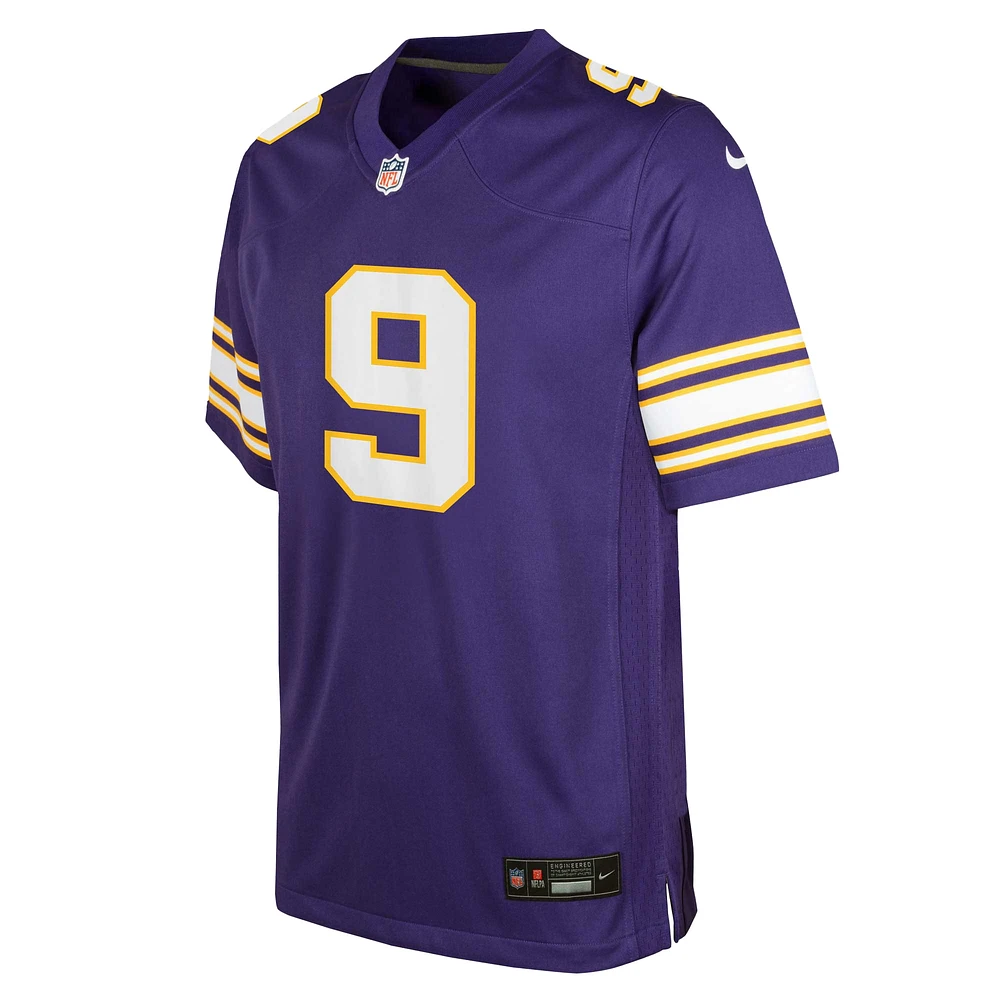 Youth Nike J.J. McCarthy Purple Minnesota Vikings Alternate Game Jersey