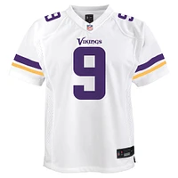 Maillot de match blanc Nike J.J. McCarthy pour jeunes des Vikings du Minnesota