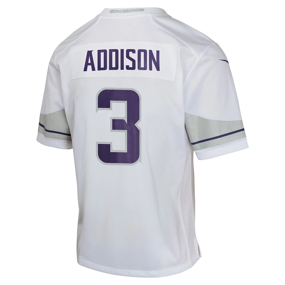 Youth Nike Jordan Addison  White Minnesota Vikings Alternate Game Jersey