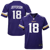 Youth Nike Justin Jefferson Purple Minnesota Vikings Game Jersey