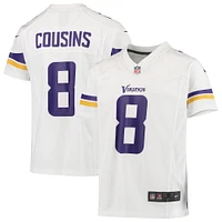 Maillot de match Nike Kirk Cousins ​​pour jeunes des Vikings du Minnesota, blanc