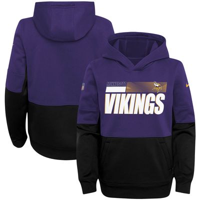 Youth Fanatics Branded Purple Minnesota Vikings Tie Breaker Pullover Hoodie