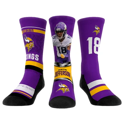 Lids Minnesota Vikings Rock Em Socks Youth Disney Three-Pack Crew Socks Set