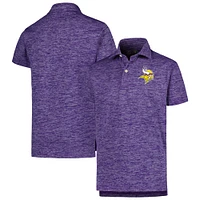 Youth Wes & Willy Purple Minnesota Vikings Cloudy Yarn Polo