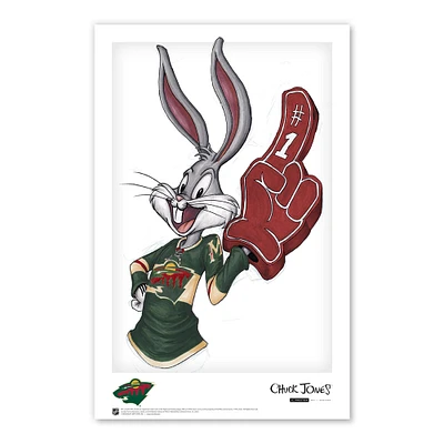 Bugs Bunny Minnesota Wild Looney Tunes 11"x 17" affiche imprimée