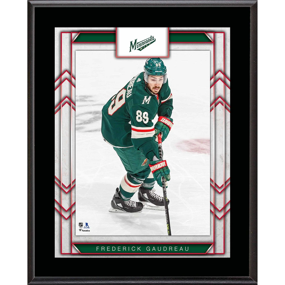 Frederick Gaudreau Minnesota Wild 10.5" x 13" Sublimated Player Plaque