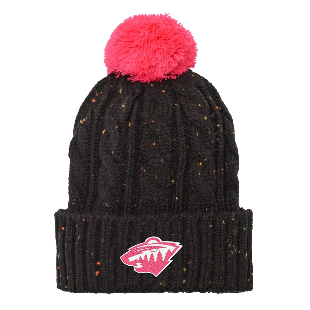 V110833 Wild NHL OST 23 Jeunes filles Rose Nep Yarn Pom Knit HATYTHNIT