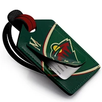 Minnesota Wild Personalized Leather Luggage Tag