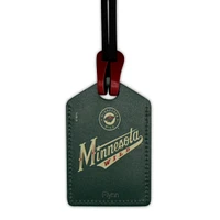 Minnesota Wild Personalized Leather Luggage Tag