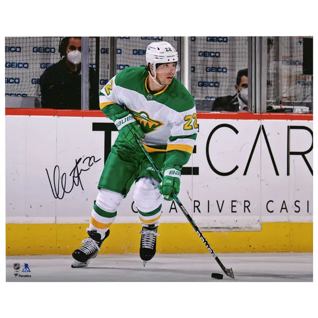 Kevin Fiala Minnesota Wild Unsigned Green Jersey Skating Photograph