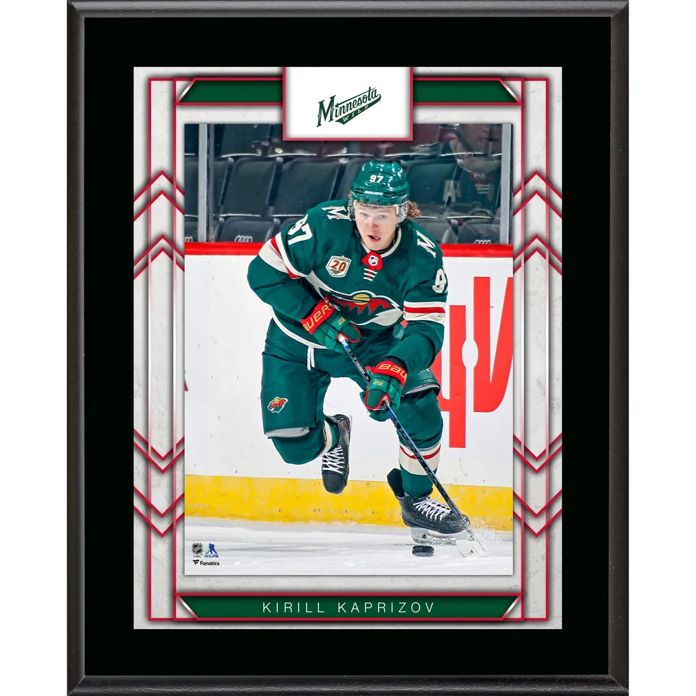 Autographed/Signed Kirill Kaprizov Minnesota Green Hockey Jersey