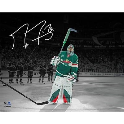 Marc-André Fleury, Wild du Minnesota, photographie autographiée de 16" x 20" du dernier match de la saison régulière de la LNH