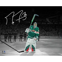 Marc-André Fleury, Wild du Minnesota, photographie autographiée de 16" x 20" du dernier match de la saison régulière de la LNH