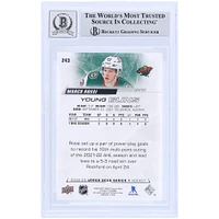 Marco Rossi Minnesota Wild Autographed 2022-23 Upper Deck Series 1 Young Guns #243 Beckett Fanatics Witnessed Authenticated 9/10 Rookie Card 