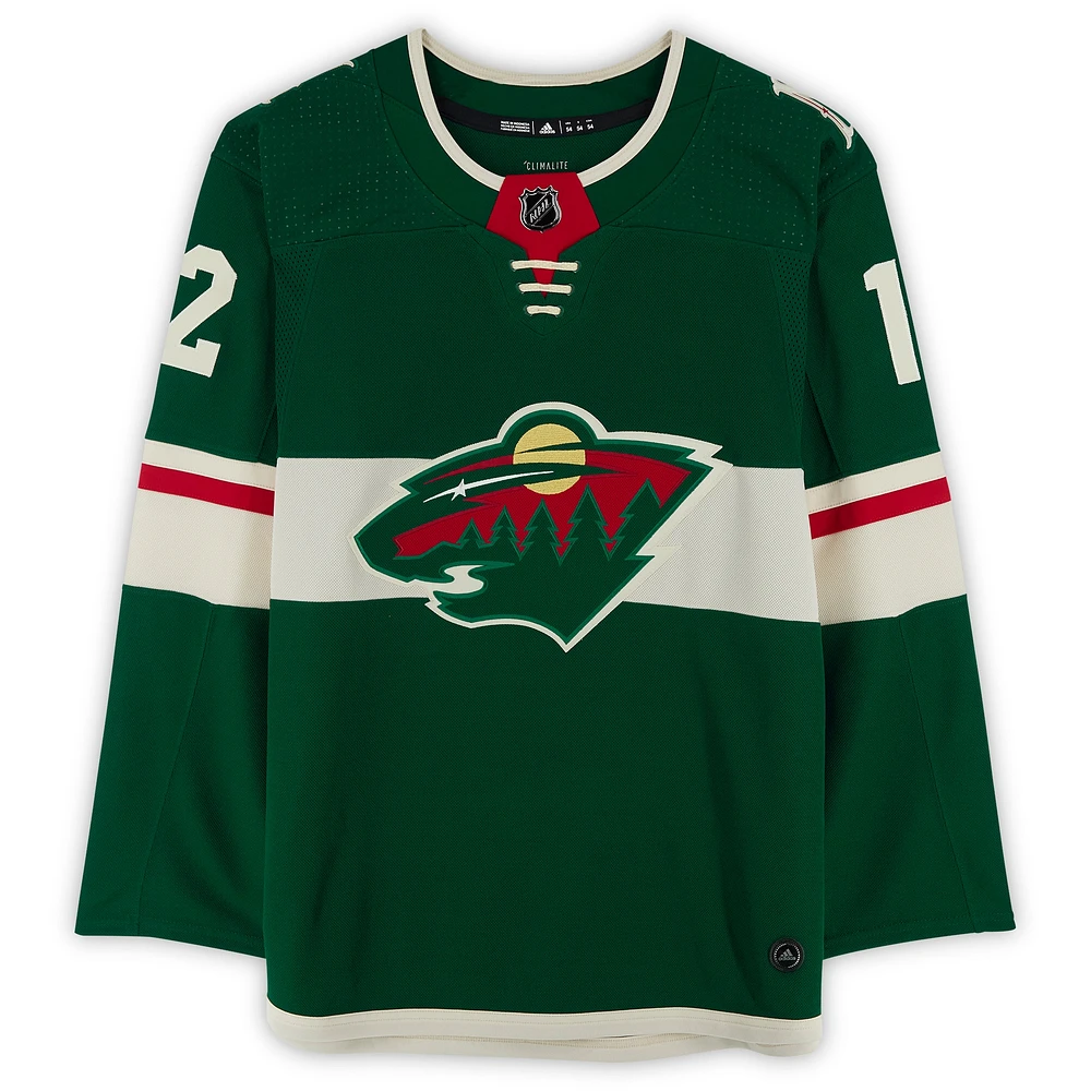 Matthew Boldy Green Minnesota Wild Autographed adidas Authentic Jersey