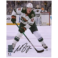 Matthew Boldy Minnesota Wild Autographed 8" x 10" NHL Debut Photograph