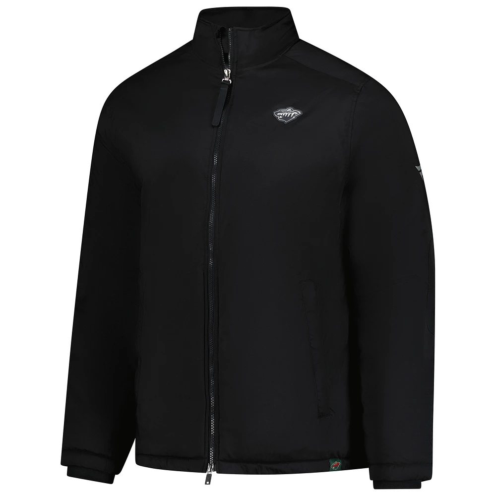 Men's Fanatics  Black Minnesota Wild Insulated Full-Zip Jacket