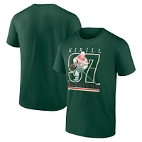 Men's Fanatics Kirill Kaprizov Dark Green Minnesota Wild Player T-Shirt