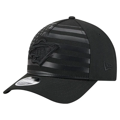 Men's New Era  Black Minnesota Wild Game Day Stealth Flag 9FORTY A-Frame Adjustable Hat