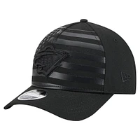 Men's New Era  Black Minnesota Wild Game Day Stealth Flag 9FORTY A-Frame Adjustable Hat