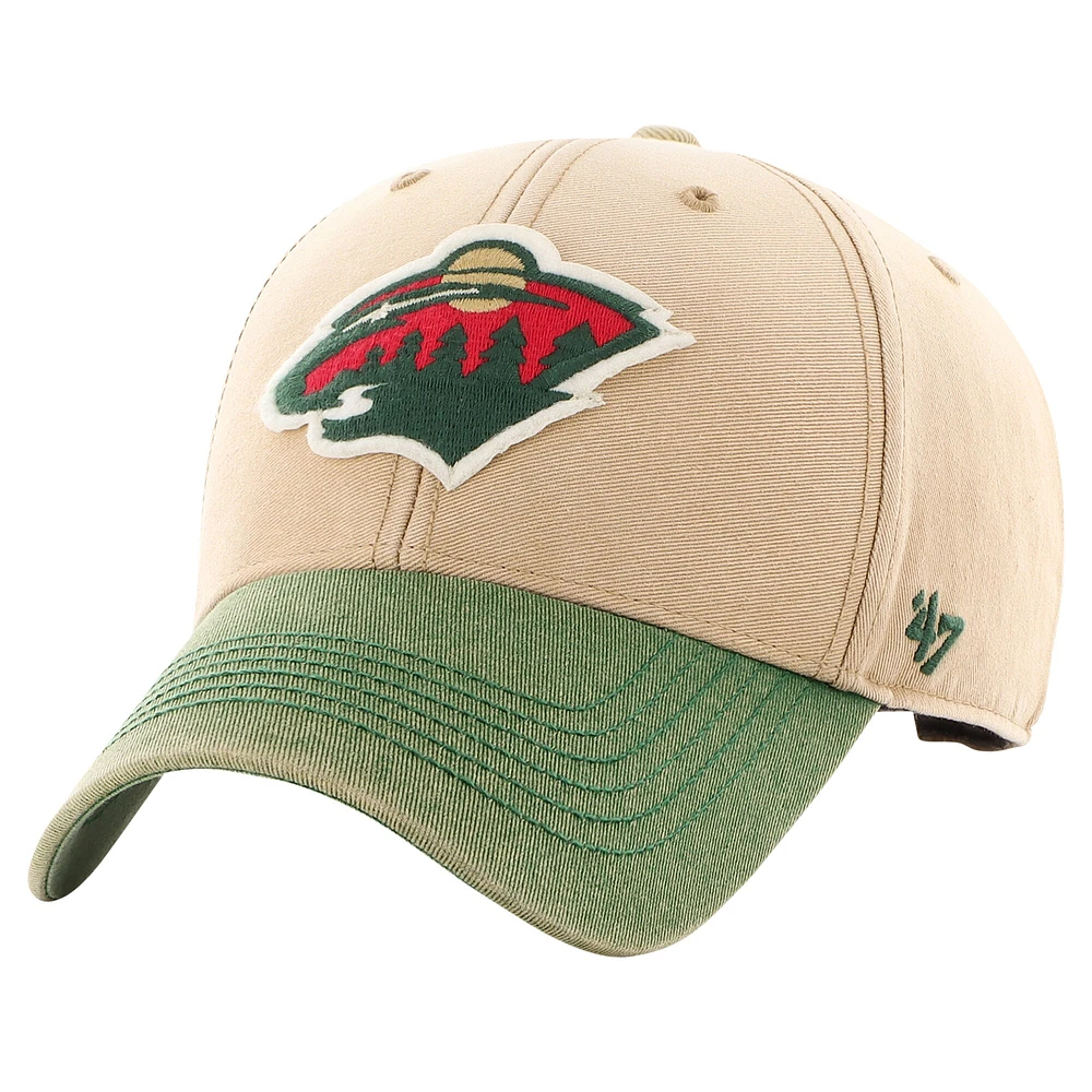 Casquette réglable '47 kaki/vert Minnesota Wild Dusted Sedgwick MVP pour hommes