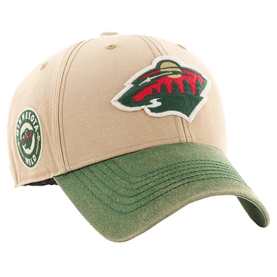Casquette réglable '47 kaki/vert Minnesota Wild Dusted Sedgwick MVP pour hommes