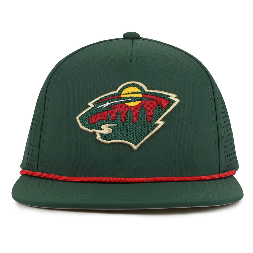 Men's American Needle  Green Minnesota Wild Buxton Pro Tech Adjustable Hat