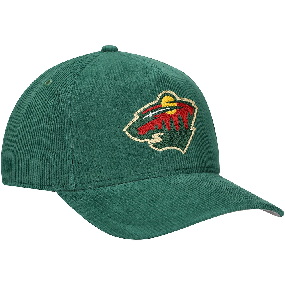 Men's American Needle Green Minnesota Wild Corduroy Chain Stitch Adjustable Hat