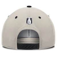 Men's  Fanatics  Black/Gray Minnesota Wild 2025 Stanley Cup Playoffs Locker Room Trucker Adjustable Hat