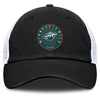 Men's Fanatics  Black/Gray Minnesota Wild Averie Trucker Adjustable Hat