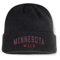 Bonnet à revers Andee noir Minnesota Wild Fanatics pour homme