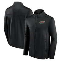 Men's Fanatics  Black Minnesota Wild Authentic Pro Full-Zip Jacket