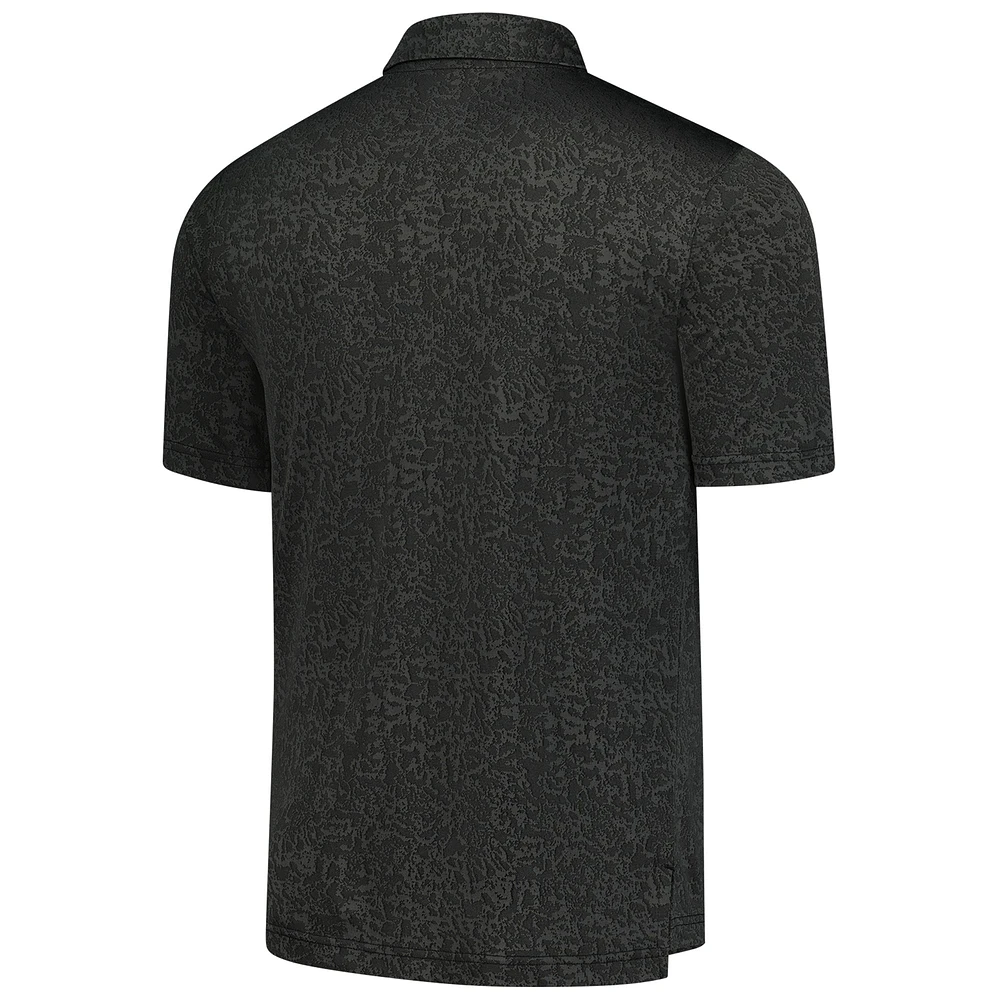 Men's Fanatics  Black Minnesota Wild Authentic Pro Jacquard Polo